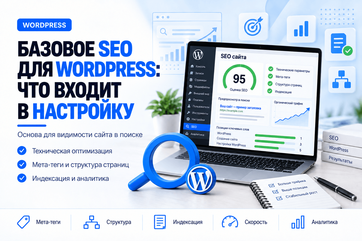 Базовое SEO для WordPress: что входит в мою настройку и зачем это нужно
