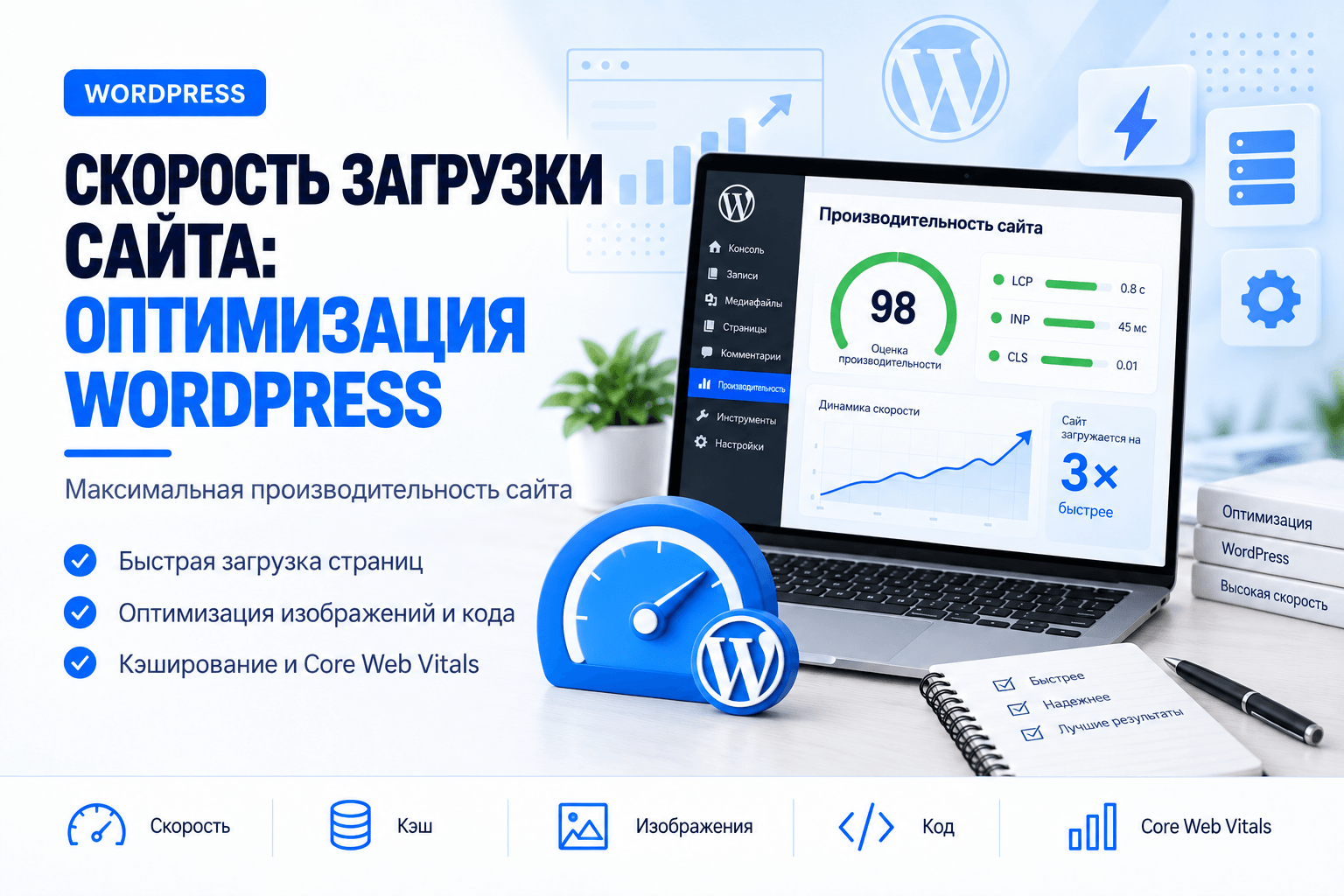 Скорость загрузки сайта: оптимизация WordPress для максимальной производительности