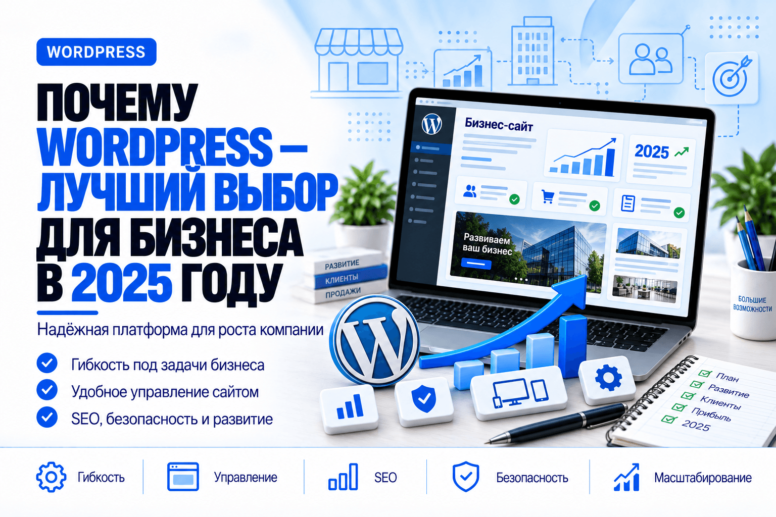 Почему WordPress — лучший выбор для бизнеса в 2025 году